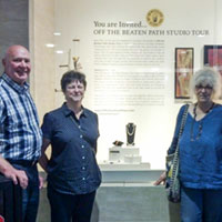 Off The Beaten Path Studio Tour Display Bryan Nelson, Kathe-Reed Nelson, Claudia Lee, Rob Harvey