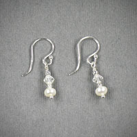 Sterling Silver Fresh Water Pearl & Crystal
              $18
