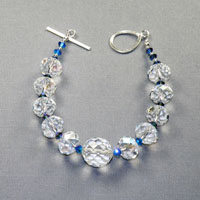 Sterling Silver
              Swarovski Aura Borealis 7 1/2" Crystal Bracelet $30