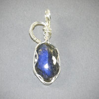 Sterling Silver Labradorite Pendent $40