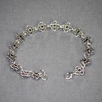 Sterling Silver 7-1/2" Daisy Link Bracelet $34.00